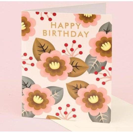 Clap Clap - Retro Flower Birthday Card-Clap Clap-treehaus