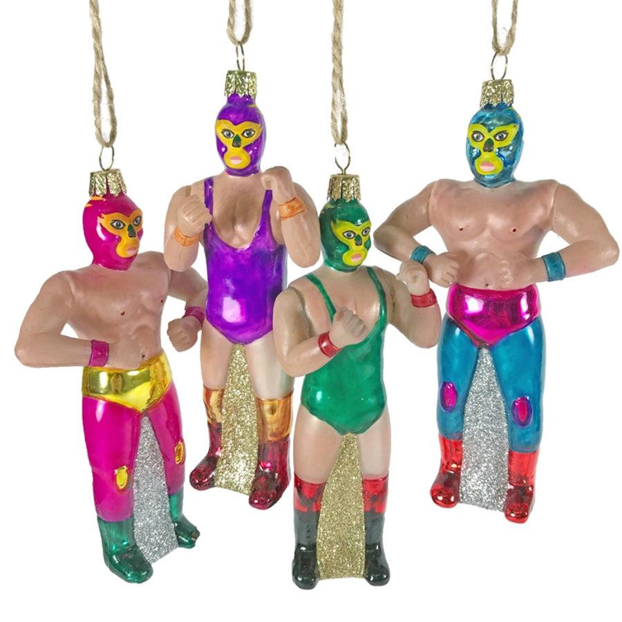 Cody Foster - Lucha Libres Green Unitard Ornament-Cody Foster-treehaus