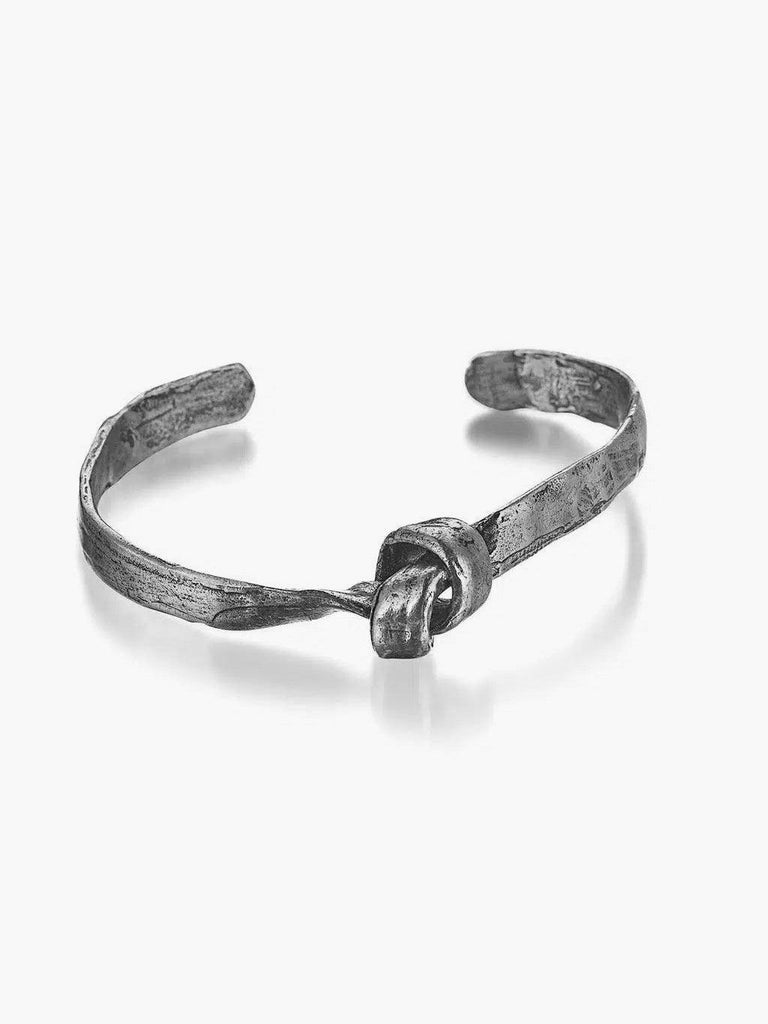 Elassaad Jewelry - Large Knot Cuff - Silver-Elassaad Jewelry-treehaus