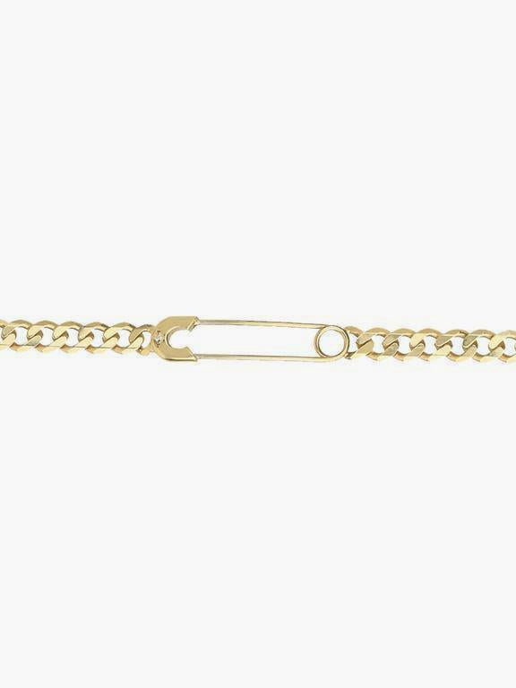 Godfrey and Rose - Large Safety Pin Bracelet - Gold Vermeil w/White Sapphire-Godfrey and Rose-treehaus