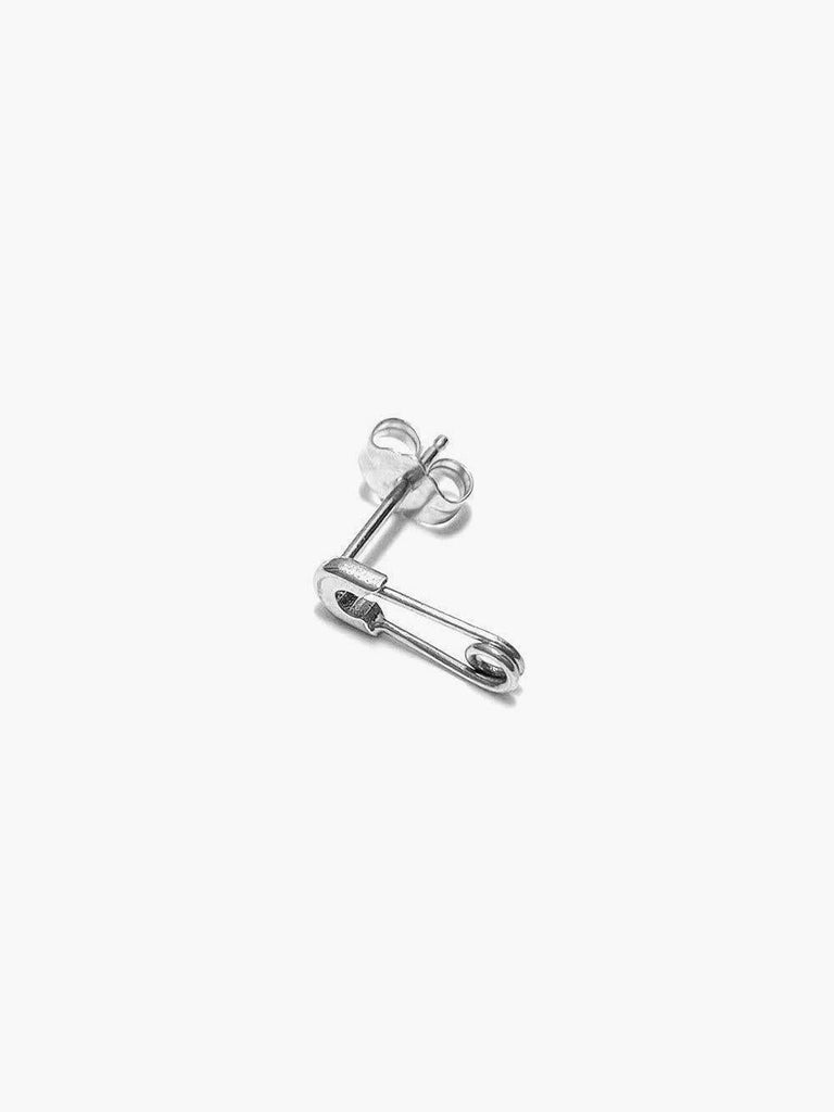 Godfrey and Rose - Tiny Safety Pin Earring - Sterling Silver-Godfrey and Rose-treehaus