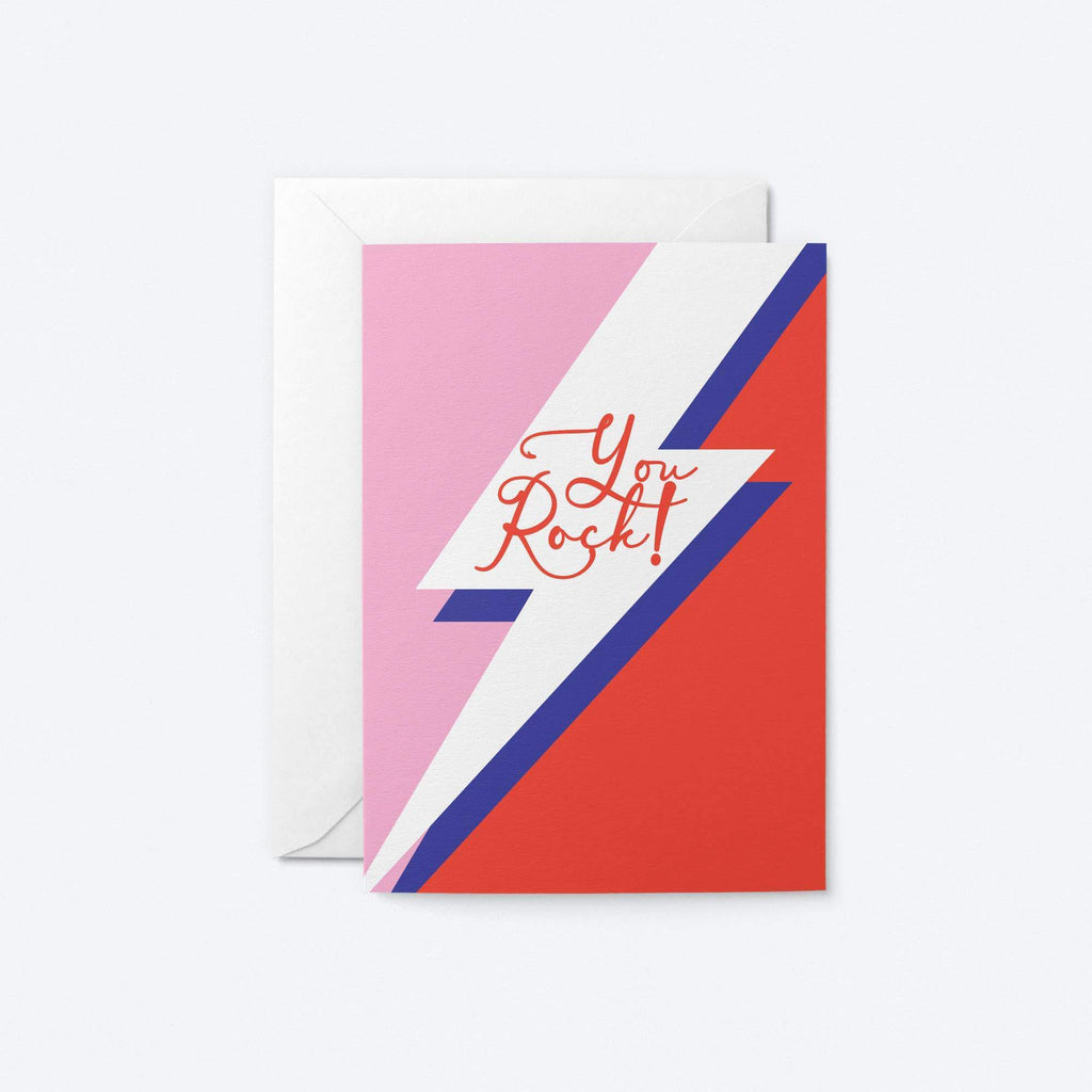 Graphic Factory - You Rock Greeting Card-Graphic Factory-treehaus