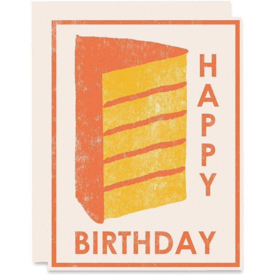 Heartell Press - Yellow Cake Happy Birthday Card-Heartell Press-treehaus