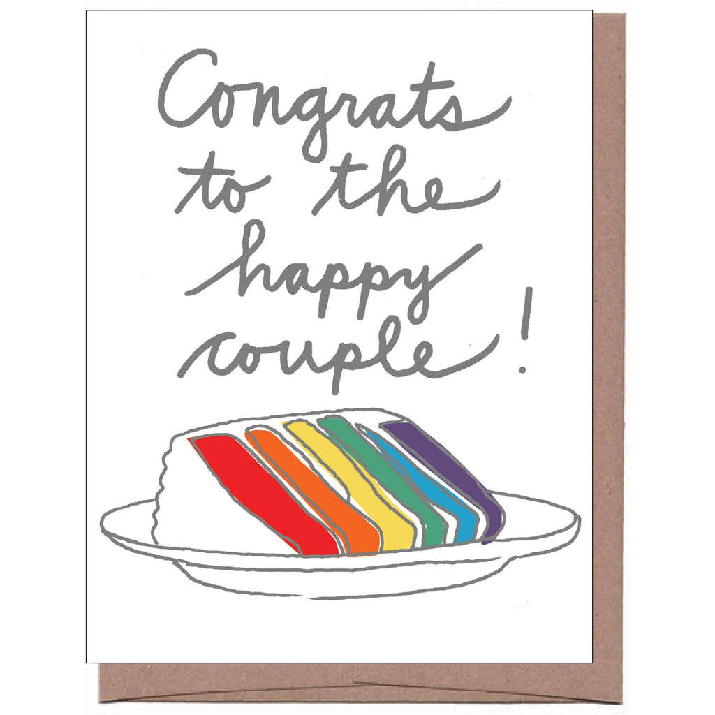 La Familia Green - Rainbow Cake Wedding Card-La Familia Green-treehaus