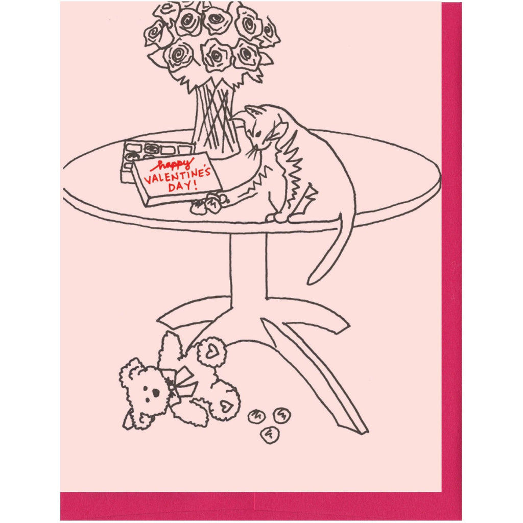 La Familia Green - Rude Cat Valentine Card-La Familia Green-treehaus