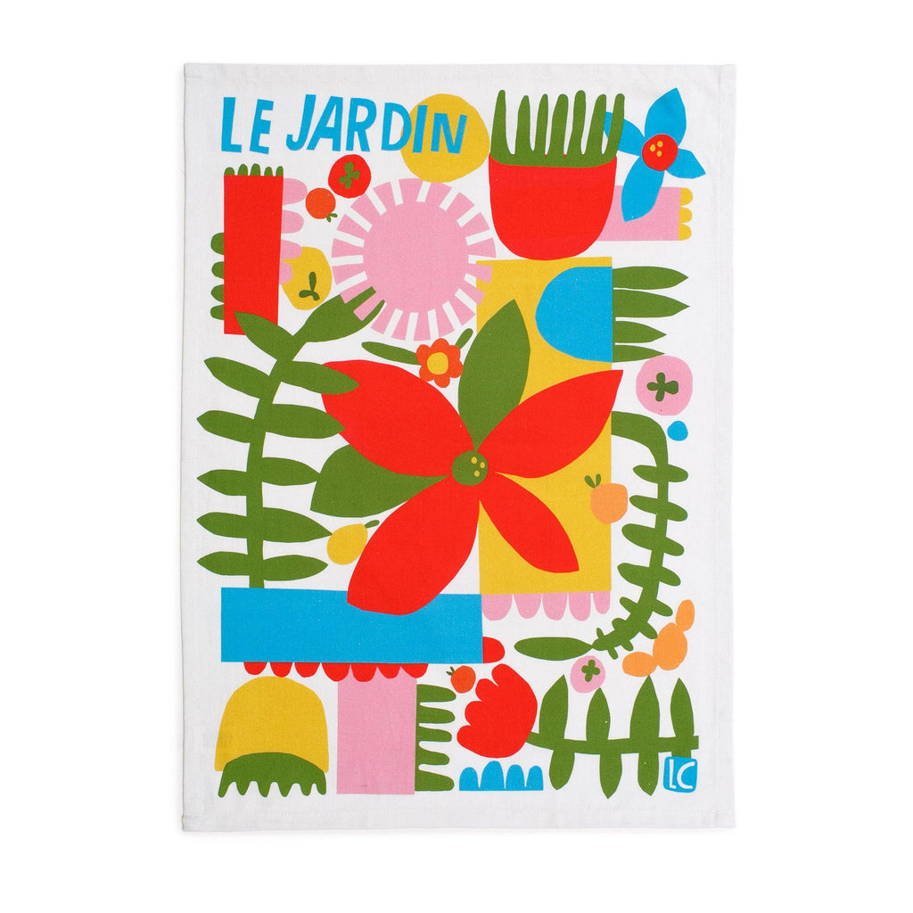 Lisa Congdon Art & Illustration - Le Jardin Tea Towel-Lisa Congdon Art & Illustration-treehaus