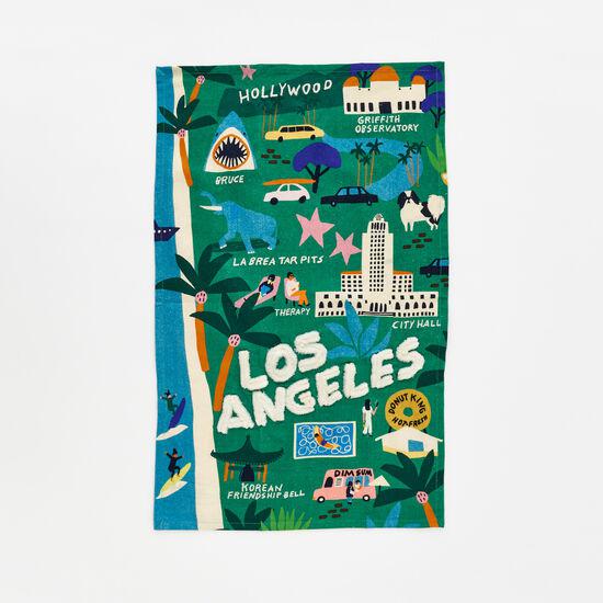 One Hundred 80 Degrees - Los Angeles Tea Towel-One Hundred 80 Degrees-treehaus