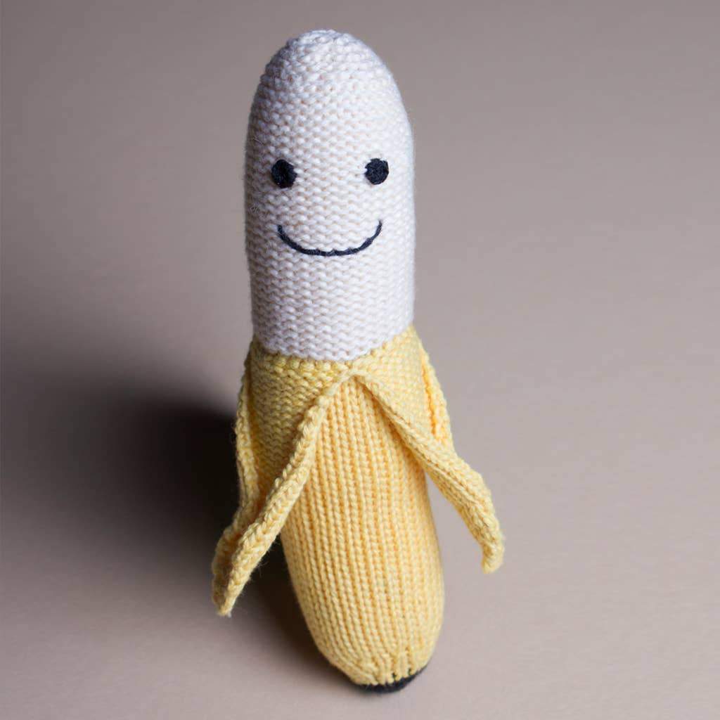 Organic Baby Rattle - Banana-Estella-treehaus