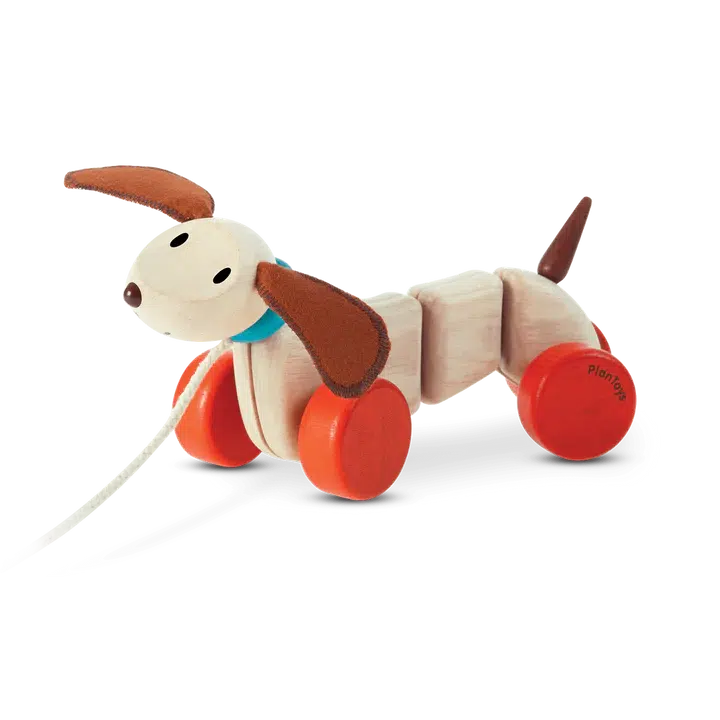 PlanToys - Happy Puppy - Pull Toy-PlanToys-treehaus