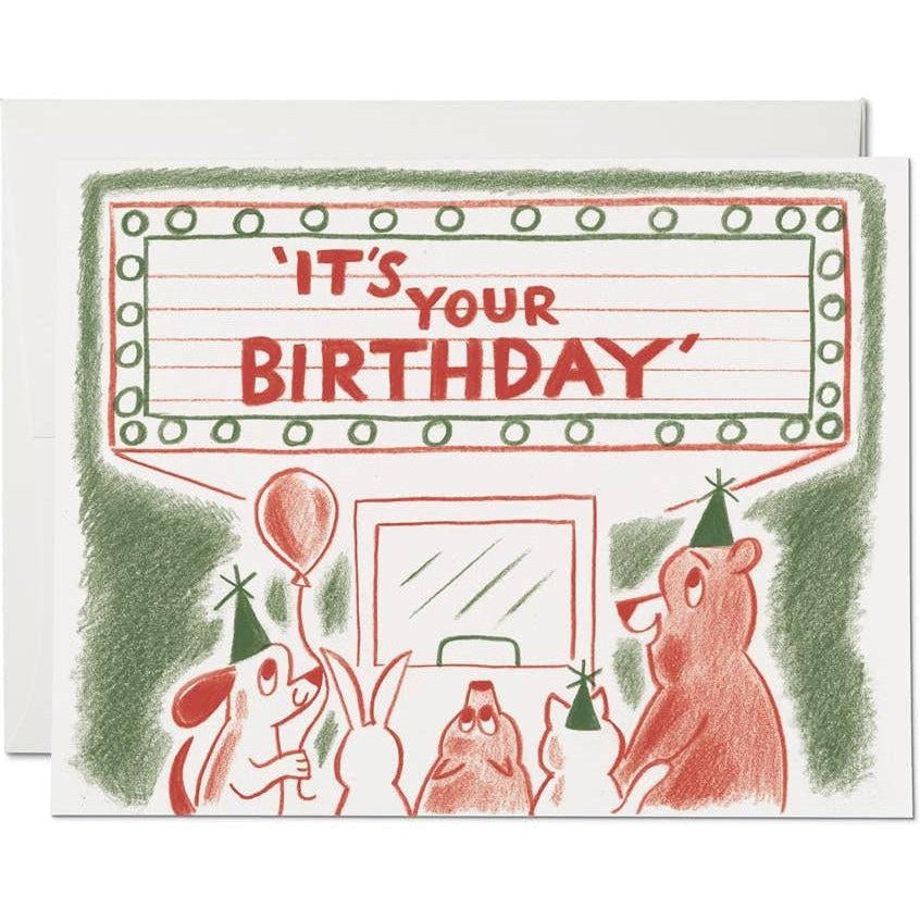 Red Cap Cards - Birthday Marquee-Red Cap Cards-treehaus