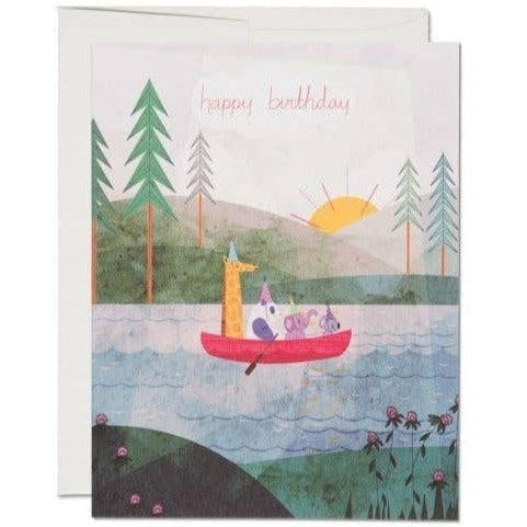Red Cap Cards - Four Canoe Birthday-Red Cap Cards-treehaus