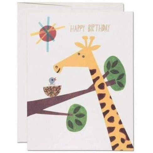 Red Cap Cards - Giraffe Birthday-Red Cap Cards-treehaus