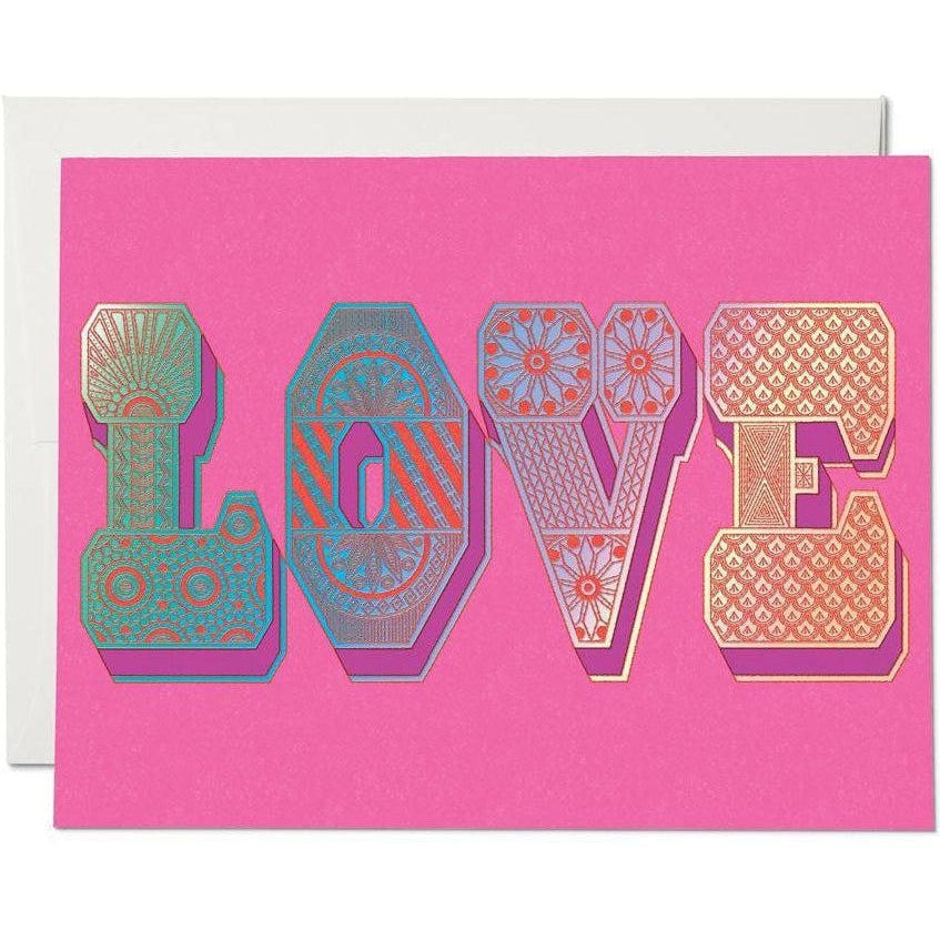 Red Cap Cards - Love Typography-Red Cap Cards-treehaus