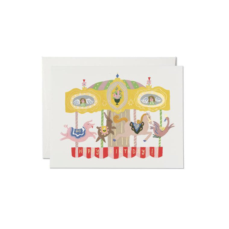 Red Cap Cards - Merry Go Round Birthday-Red Cap Cards-treehaus