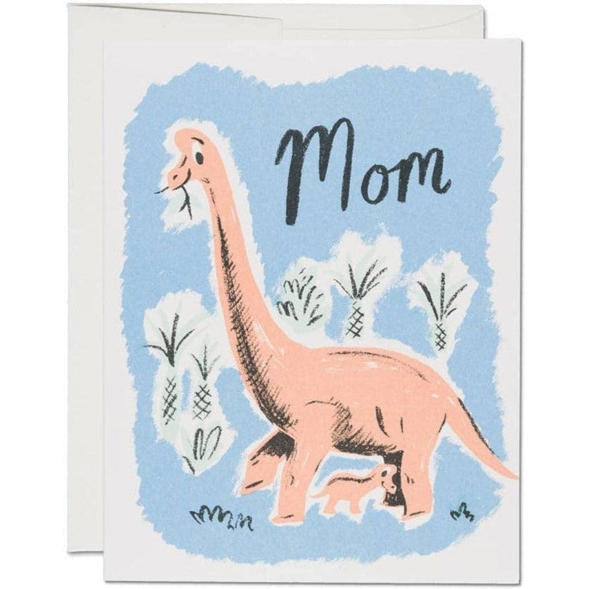 Red Cap Cards - Pink Dinosaur Mom-Red Cap Cards-treehaus
