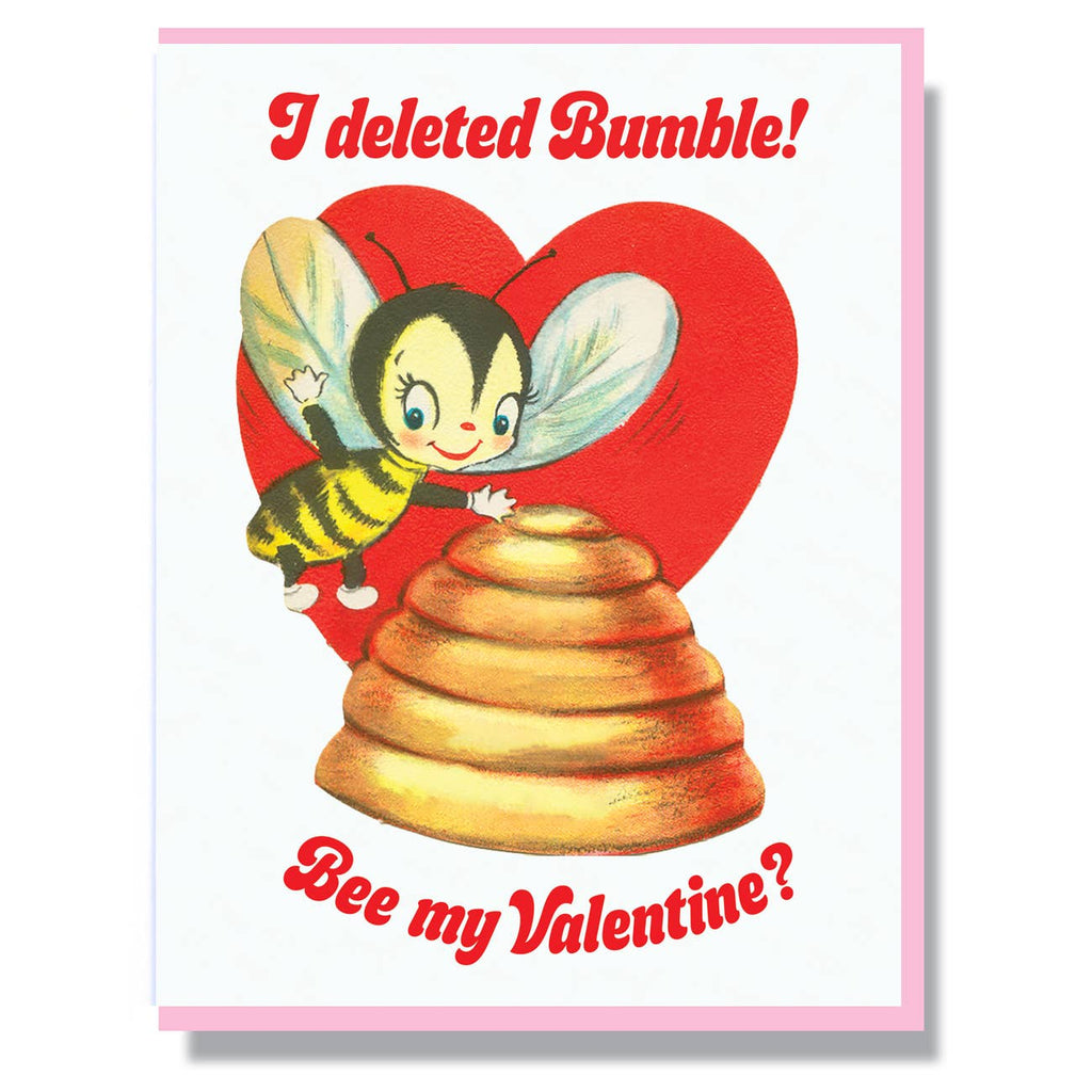 Smitten Kitten - I Deleted Bumble! Bee my Valentine? Card-Smitten Kitten-treehaus