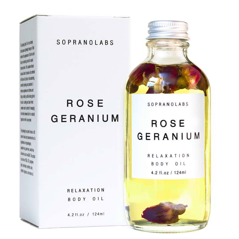 Soprano Labs - Rose Geranium Relaxation Body Oil-Soprano Labs-treehaus