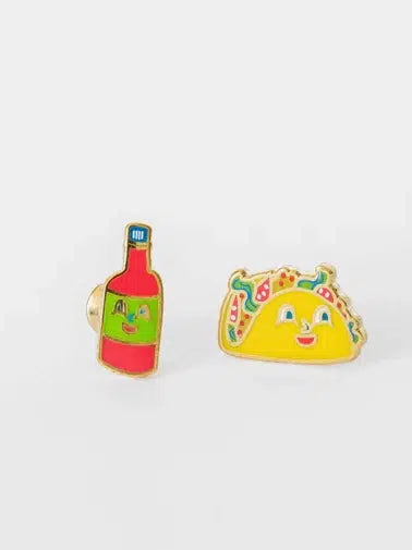 Yellow Owl - Earrings - Tacos and Hot Sauce-Yellow Owl-treehaus