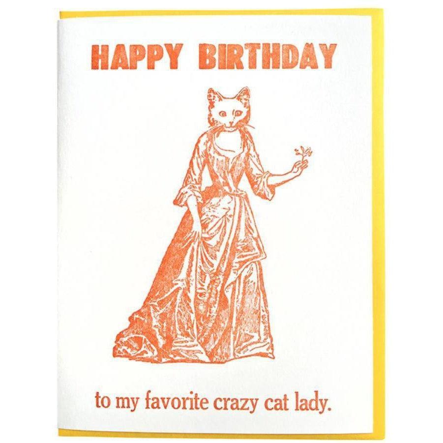 Zeichen Press Card -Favorite Cat Lady-Zeichen Press-treehaus