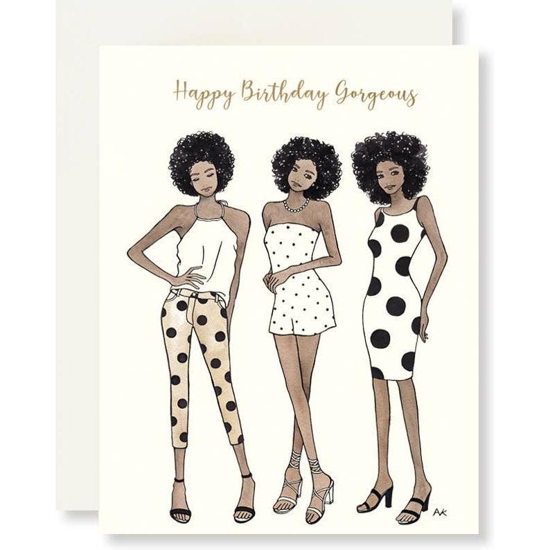 akrDesignStudio - Black Girls Birthday Card-akrDesignStudio-treehaus