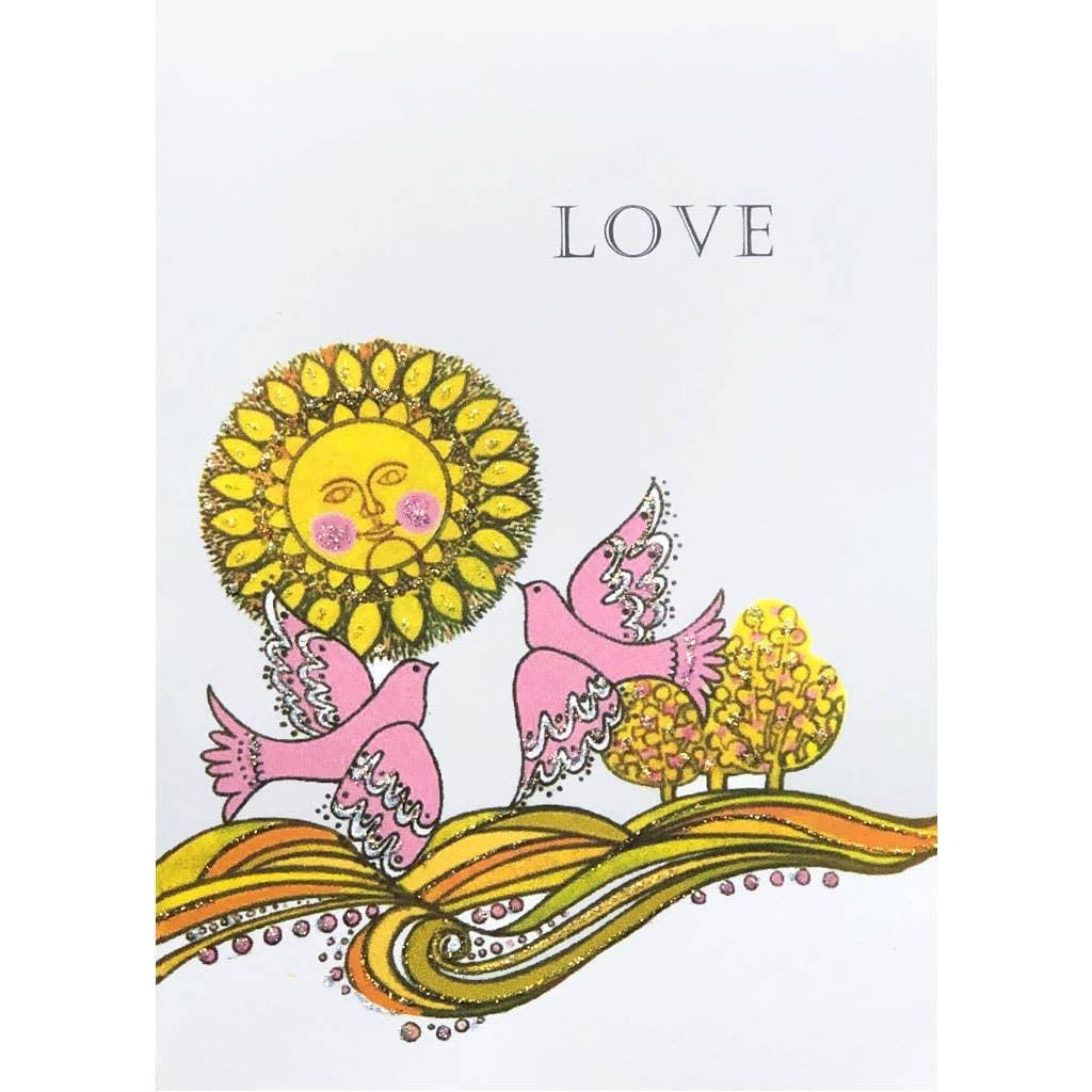 Lumia Designs - Sun & Doves Love Card-Lumia Designs-treehaus